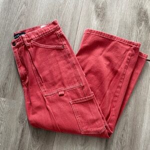 Stylish Red Cargo Pants